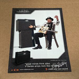 Bo Diddley - Crate Amps - 2005 Print Advertisement